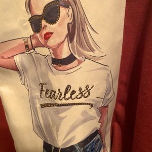 XL cropped top hooded shirt